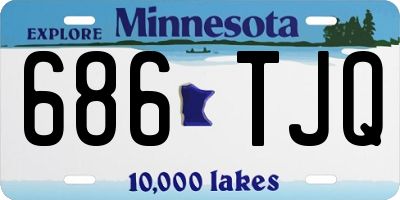 MN license plate 686TJQ