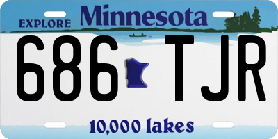MN license plate 686TJR