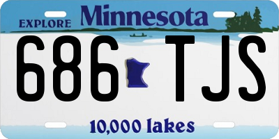 MN license plate 686TJS