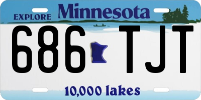 MN license plate 686TJT