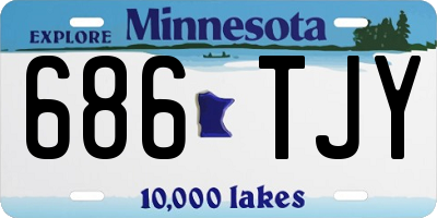 MN license plate 686TJY