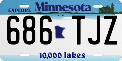MN license plate 686TJZ