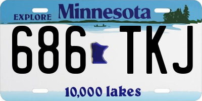 MN license plate 686TKJ