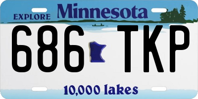 MN license plate 686TKP