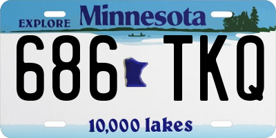 MN license plate 686TKQ