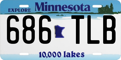 MN license plate 686TLB