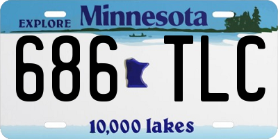 MN license plate 686TLC
