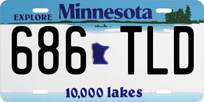 MN license plate 686TLD