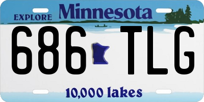 MN license plate 686TLG