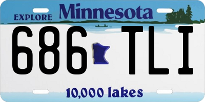 MN license plate 686TLI