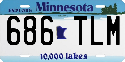 MN license plate 686TLM