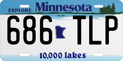 MN license plate 686TLP