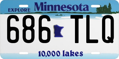 MN license plate 686TLQ