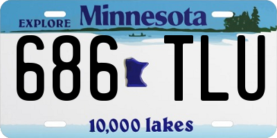 MN license plate 686TLU