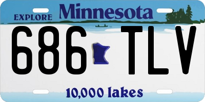 MN license plate 686TLV