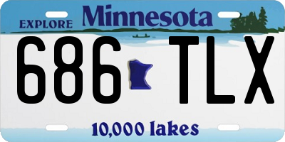 MN license plate 686TLX