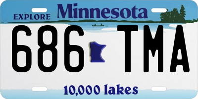 MN license plate 686TMA