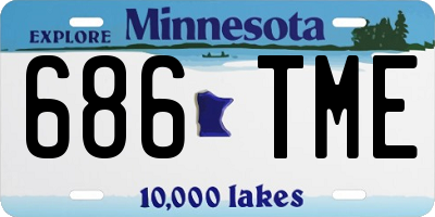 MN license plate 686TME