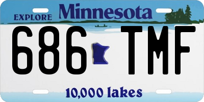 MN license plate 686TMF