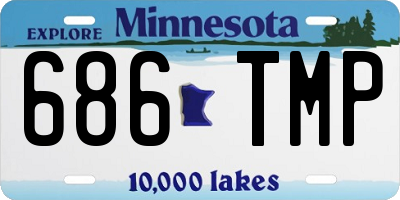 MN license plate 686TMP