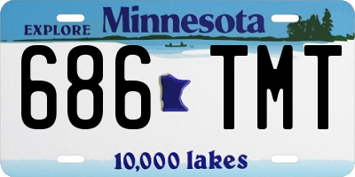 MN license plate 686TMT