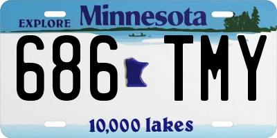 MN license plate 686TMY