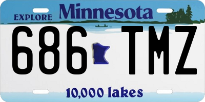 MN license plate 686TMZ