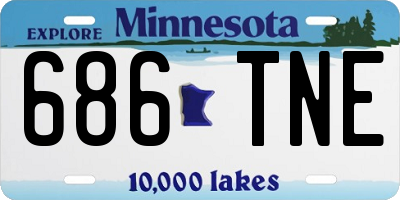 MN license plate 686TNE