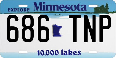 MN license plate 686TNP