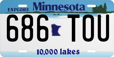 MN license plate 686TOU