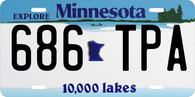 MN license plate 686TPA