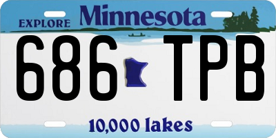 MN license plate 686TPB
