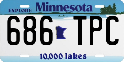MN license plate 686TPC