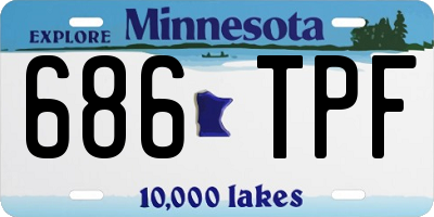 MN license plate 686TPF