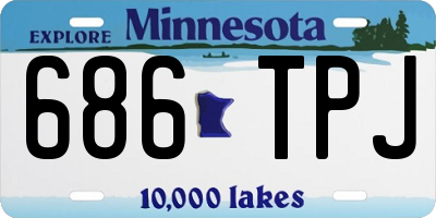 MN license plate 686TPJ