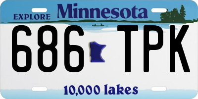 MN license plate 686TPK