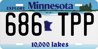 MN license plate 686TPP