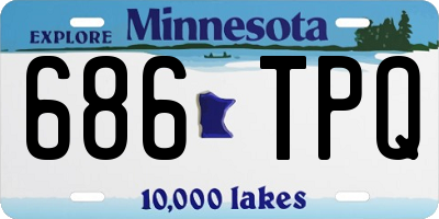 MN license plate 686TPQ