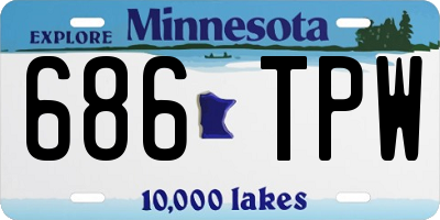 MN license plate 686TPW