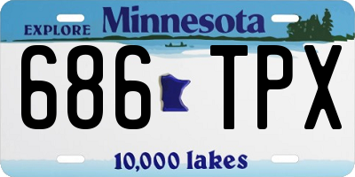 MN license plate 686TPX