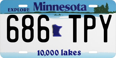 MN license plate 686TPY
