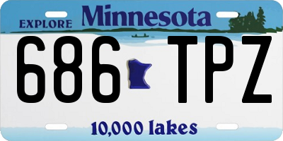 MN license plate 686TPZ