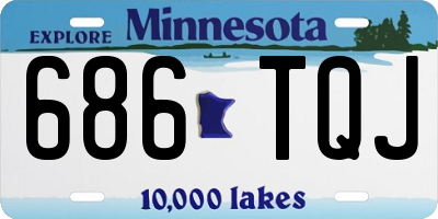 MN license plate 686TQJ