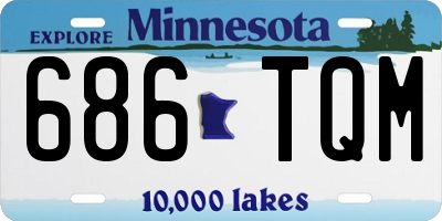 MN license plate 686TQM