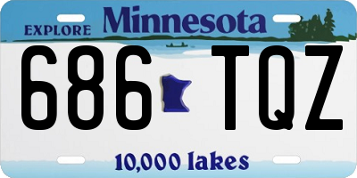 MN license plate 686TQZ