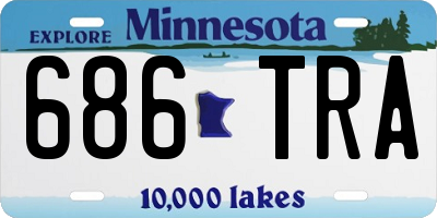 MN license plate 686TRA