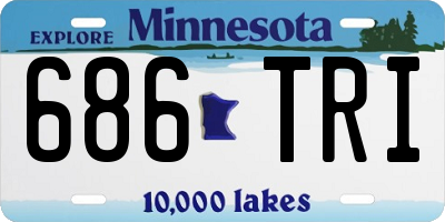 MN license plate 686TRI
