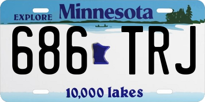MN license plate 686TRJ