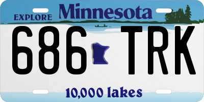 MN license plate 686TRK