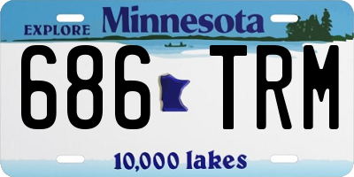 MN license plate 686TRM